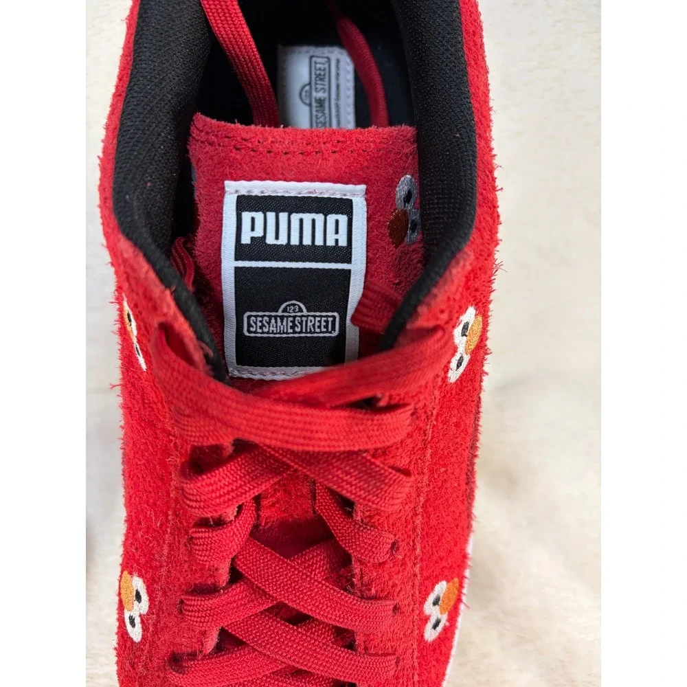 Puma x Sesame‎ Street Suede 50th Anniversary Elmo Sneakers Mens 10 Excellent